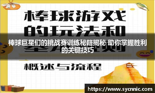 棒球巨星们的挑战赛训练秘籍揭秘 助你掌握胜利的关键技巧